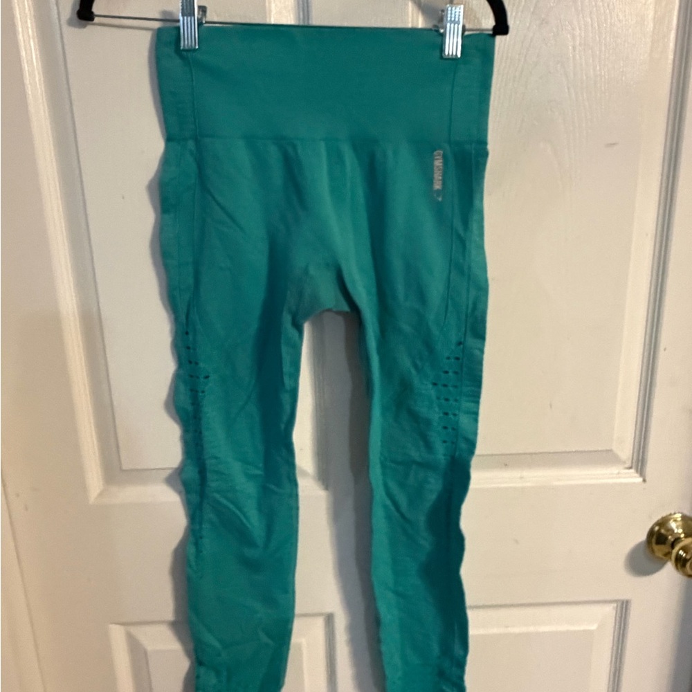 Gymshark Teal Leggings - Picture 1 of 3